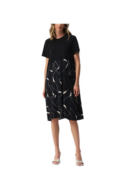 Abito Joseph Ribkoff donna 251271 Fantasia midi linea a trapezio stampa geometrica svasato comoda JOSEPH RIBKOFF | 2512713882